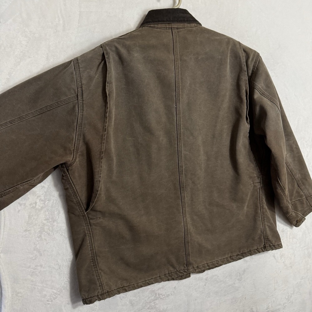 Vintage Carhartt Blanket Lined Chore Coat 2XL Brown Duck Canvas Work Jacket USA‎ - Picture 11 of 15